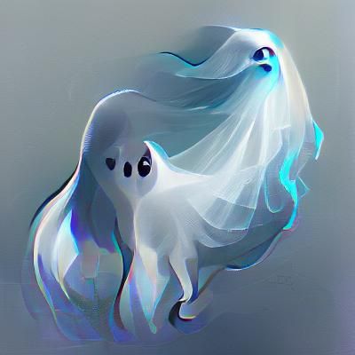 Ethereal Ghostly Figure Generated by AI