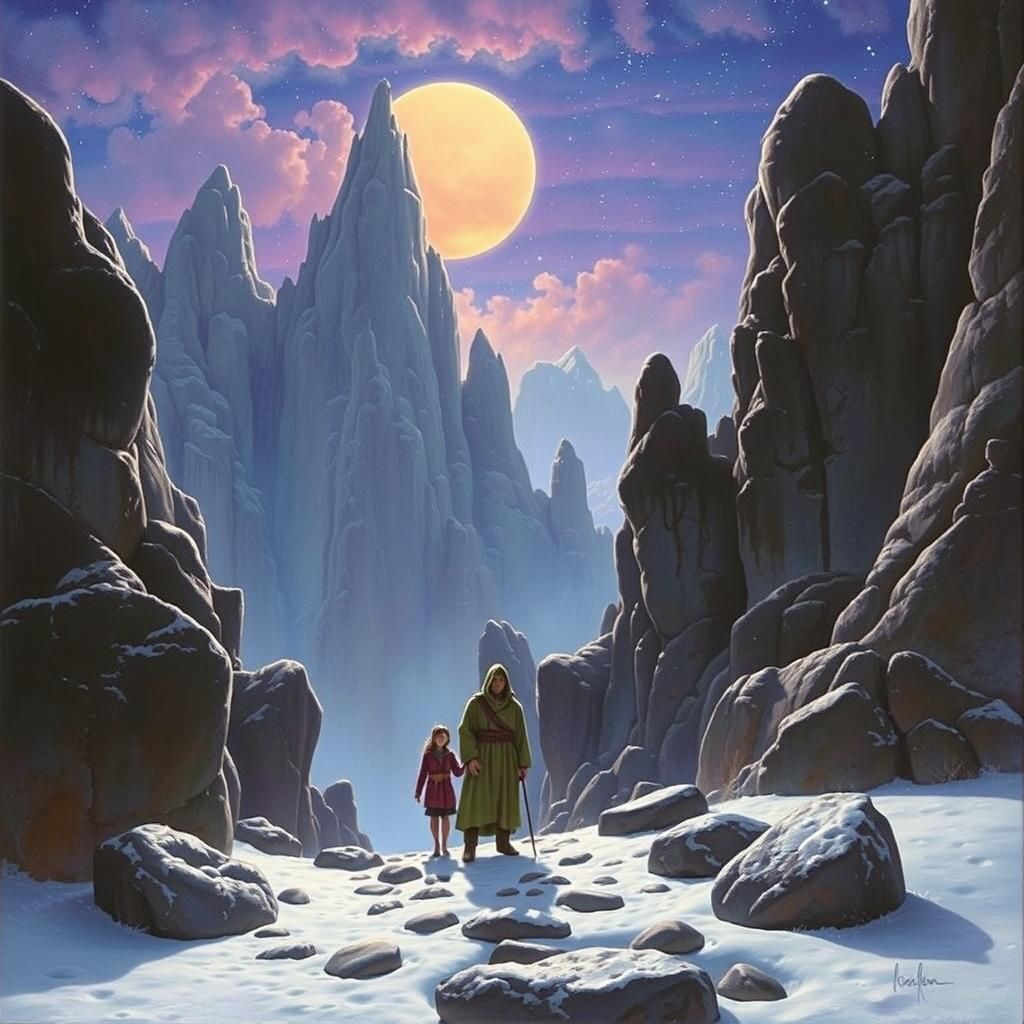 Science Fiction Landscape with Dark Fantasy Elements