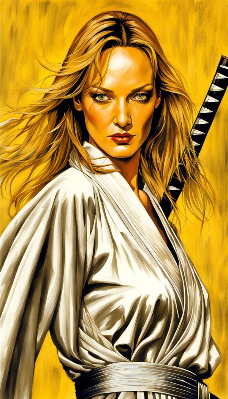 Uma Thurman as Beatrix Kiddo: Airbrush Character Design