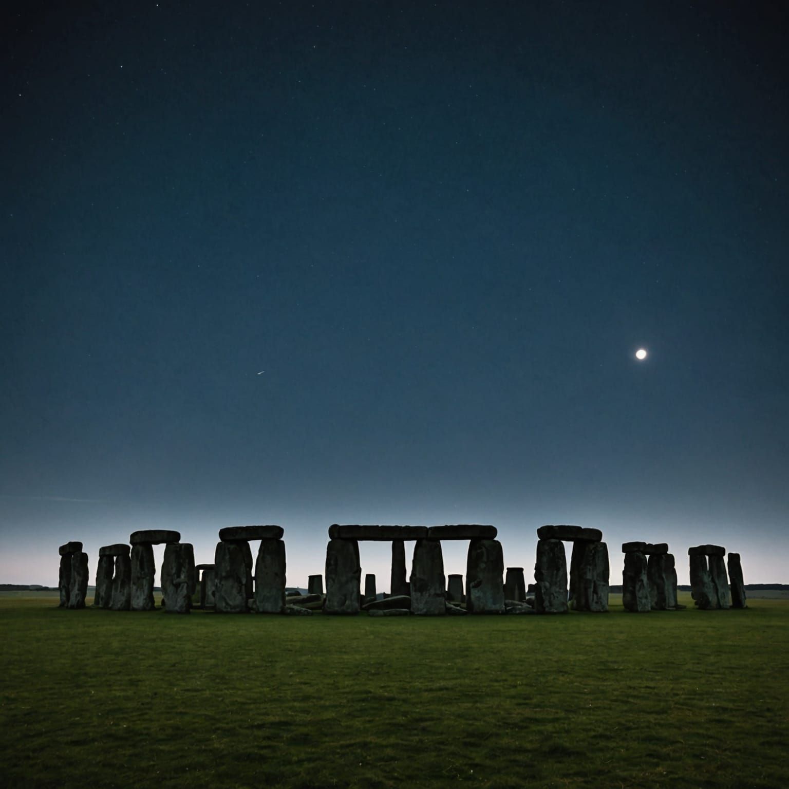 Stonehenge at Night: Shadows of the Henge
