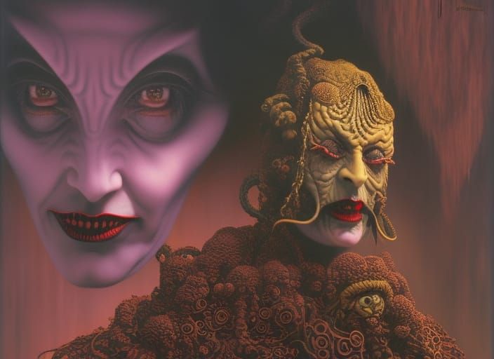 Gothic Dracula Portrait in Hyperrealistic Style