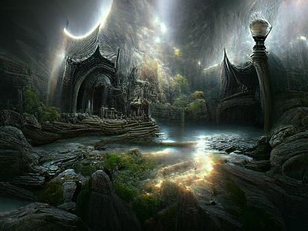 Dark view, An Enigmatic and beautiful Painting of an eclipse...