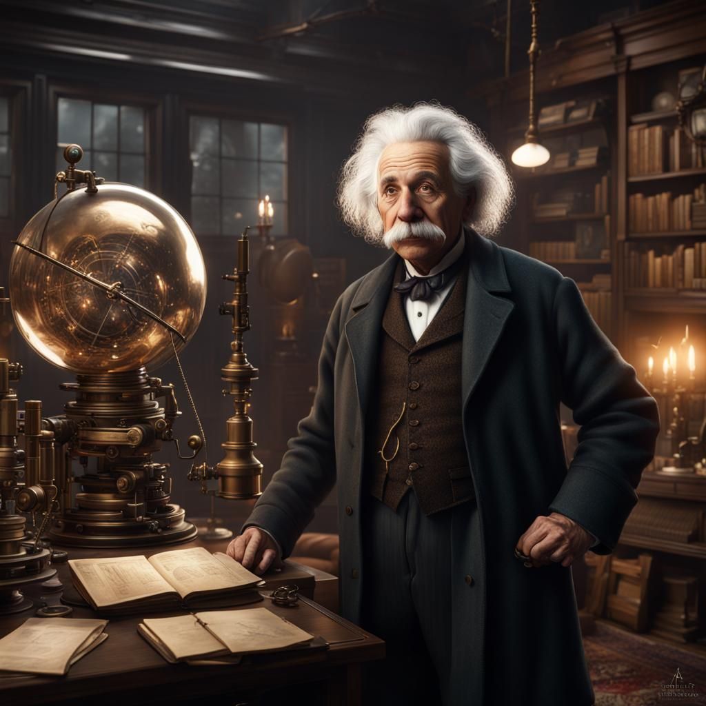 Icons of Science: A Detailed Matte Painting