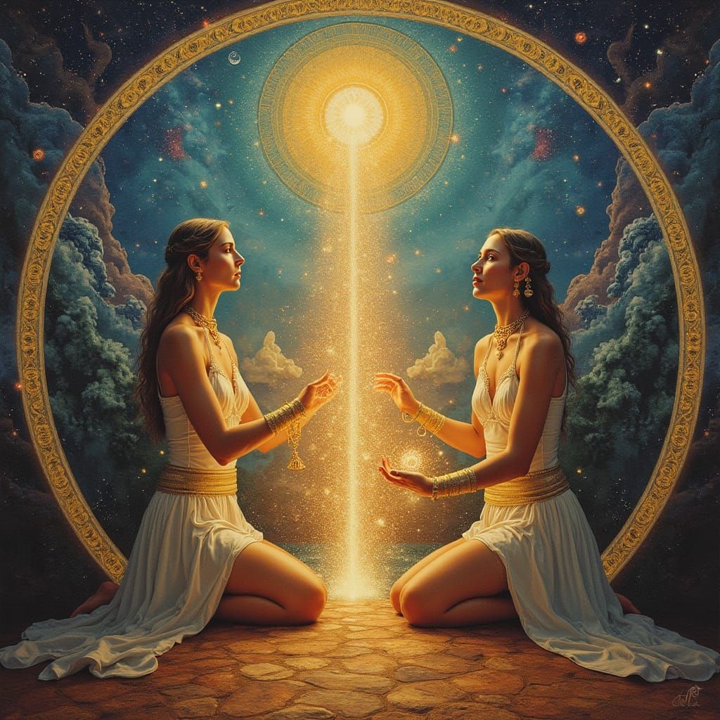 Mural of Elohim Stone-Singers in Pacific Ring of Fire