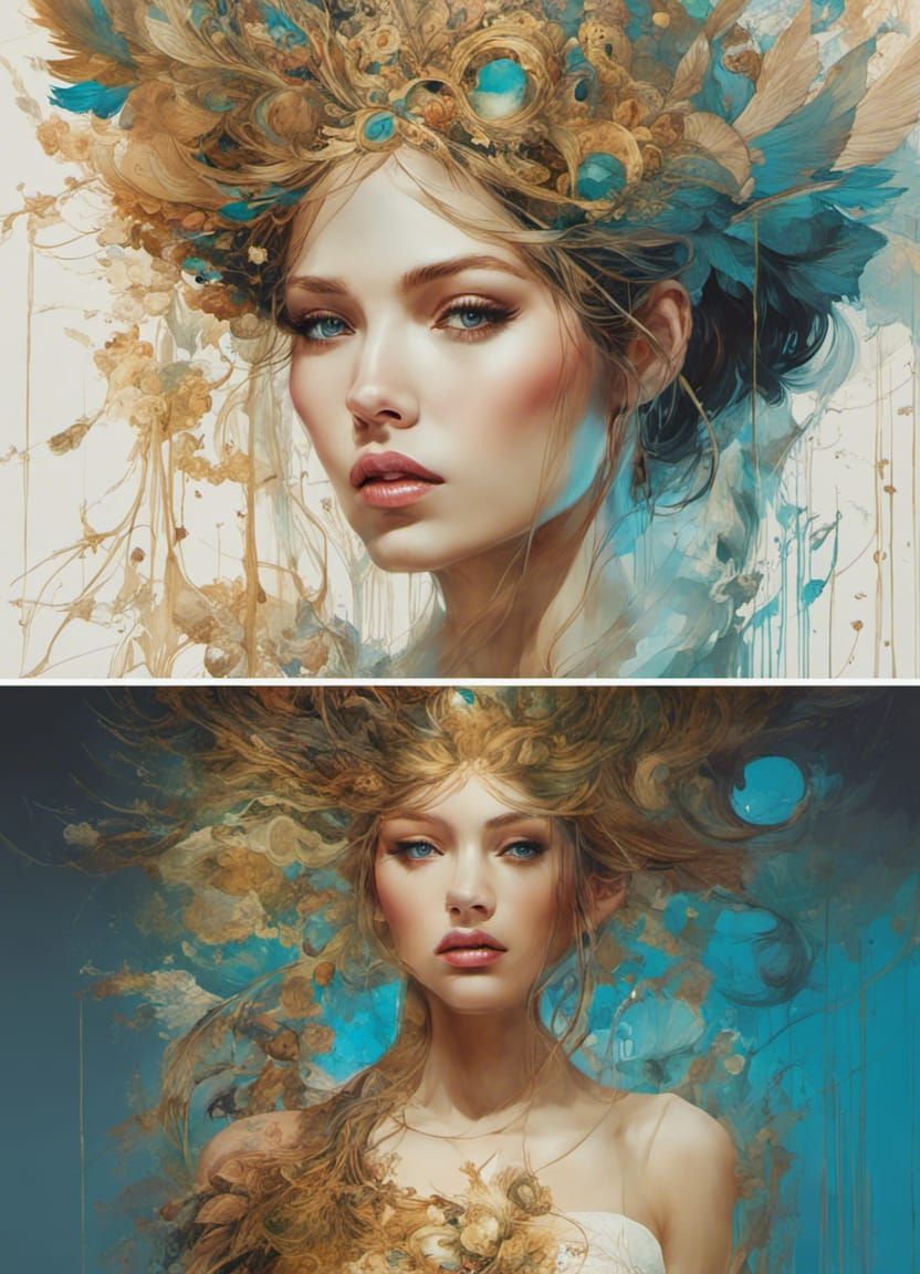 Mirror Reflection: A Portrait in Golden Ratio