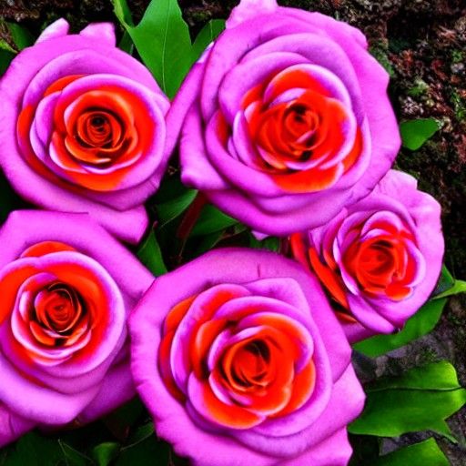 Magical Fire Roses Bloom in Surreal Display