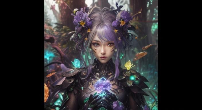 Biopunk Cyborg Fox Goddesses in Neon Laboratory