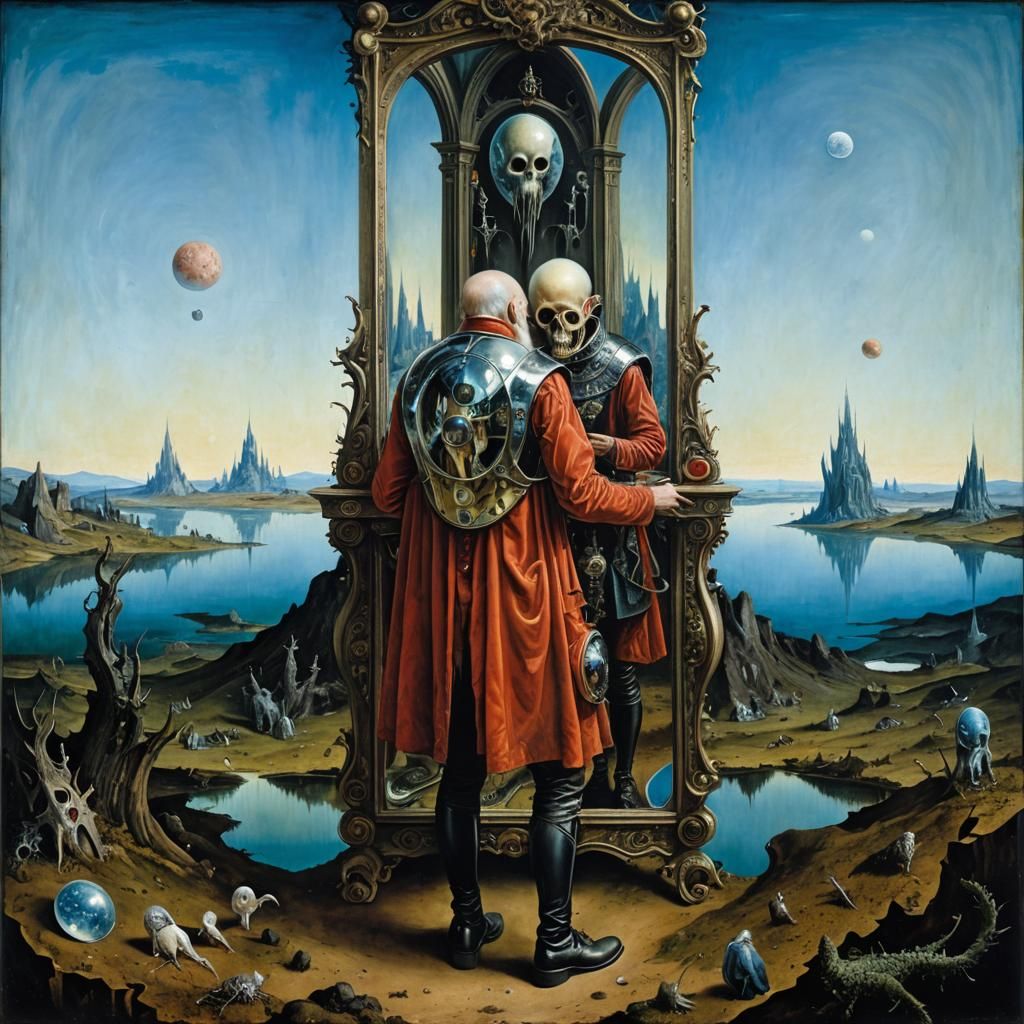 Insane Reflection: Surreal Steampunk Art