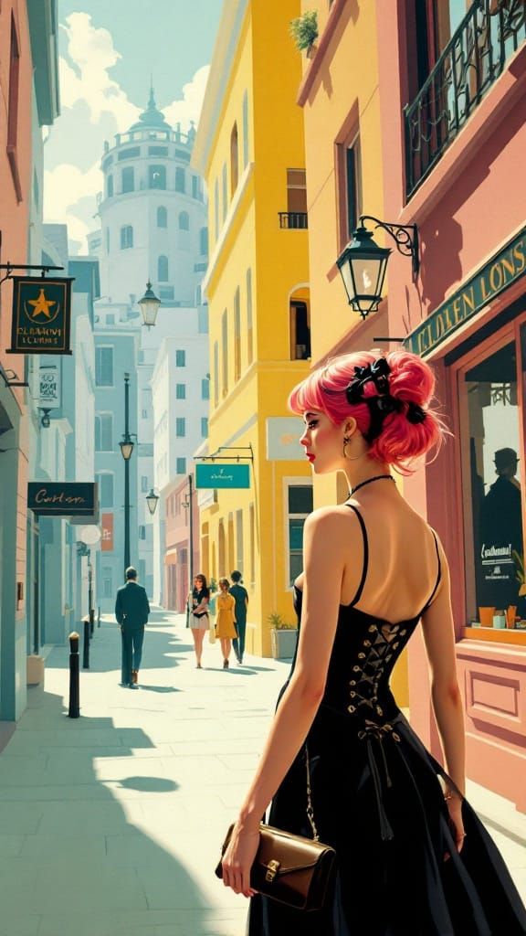 Mid-Century Modern Whimsy: A Perfectly Composed Scene