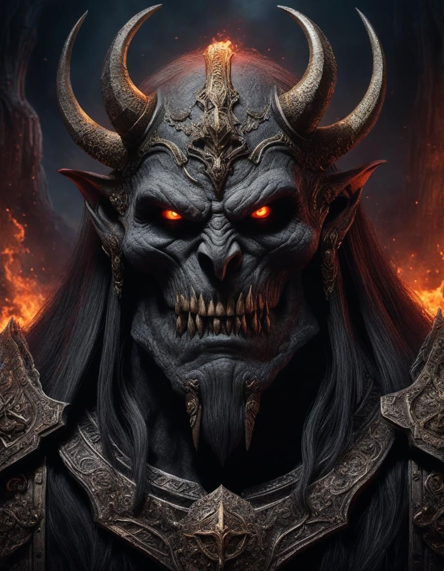 Ered Gorgoroth Illustration in Pablo Amaringo Style