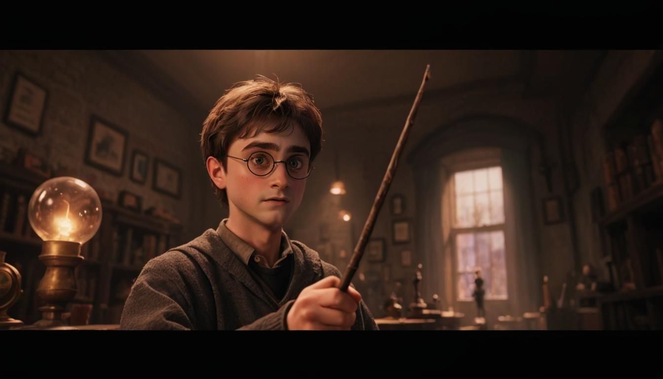 Harry Potter Chooses His Wand: Pixar-Style 3D Art