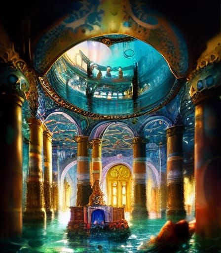 Byzantine Temple in a Jar: Ornate Cityscape