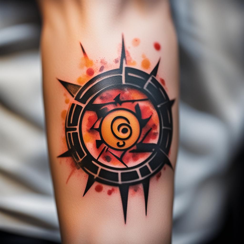 Naruto Tattoo: Professional Photography with Bokeh