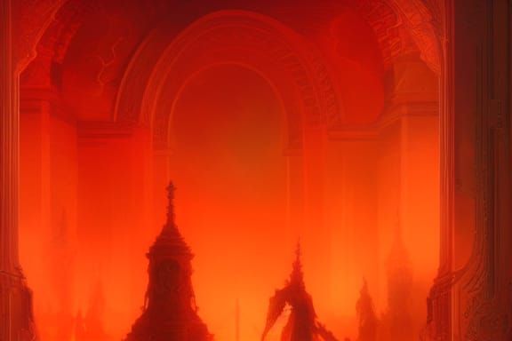 Infernal Entrance: Art Deco, Rococo Architecture