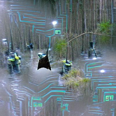 Robot Wraiths in a Looming Forest