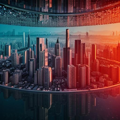 Surreal Fishbowl Cityscape in 8K Resolution