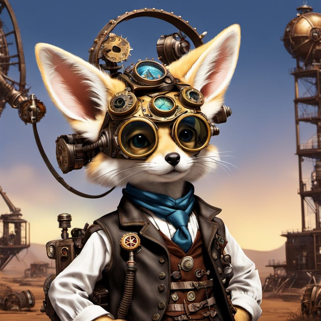 Steampunk fennec.