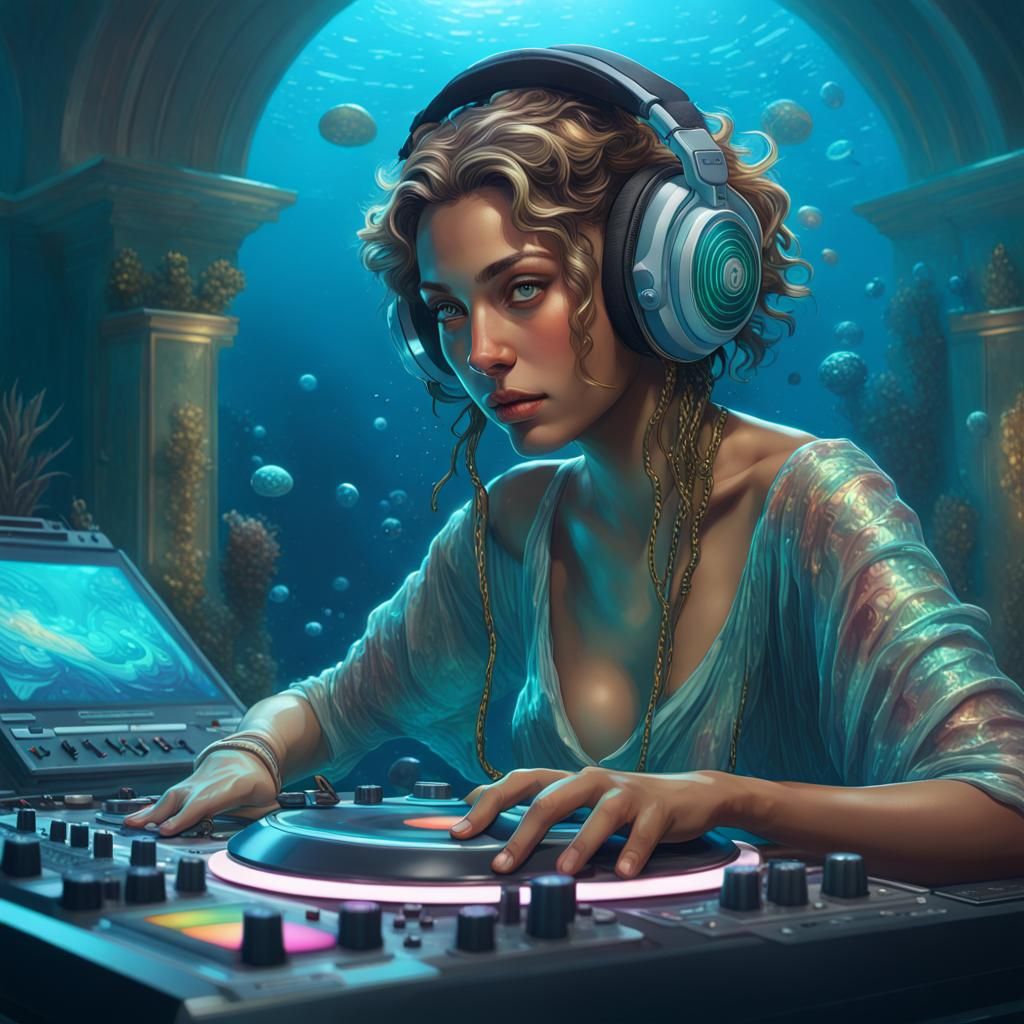 Underwater DJ in Atlantis with Shell Records