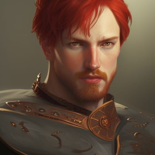 Fantasy Warrior Portrait in Hyperdetailed Digital Art