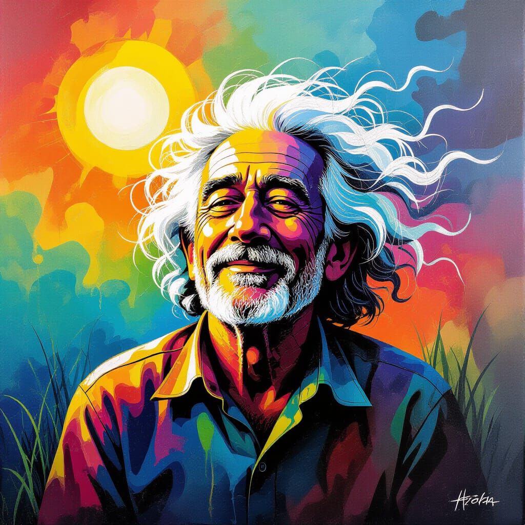 Colorful Graffiti Art with Melting Textures