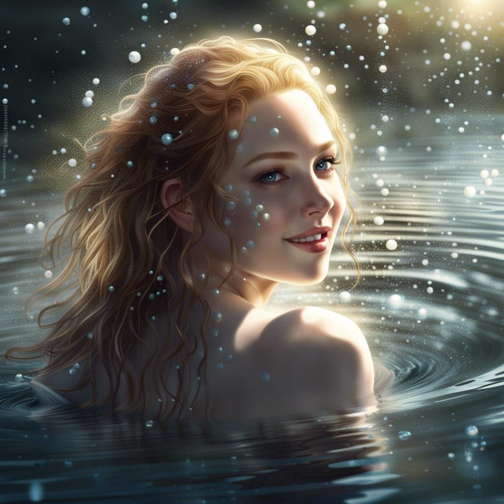 Lady of the Lake Rising from Water