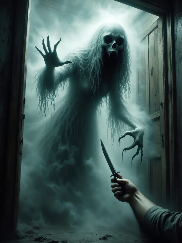Terrifying Wraith Emerges From Mist with Talon-Like Fingers