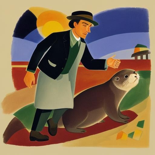 Otters with Kind Souls: Expressionist Style