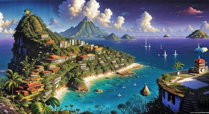 Epic Jamaican Landscape Masterpiece