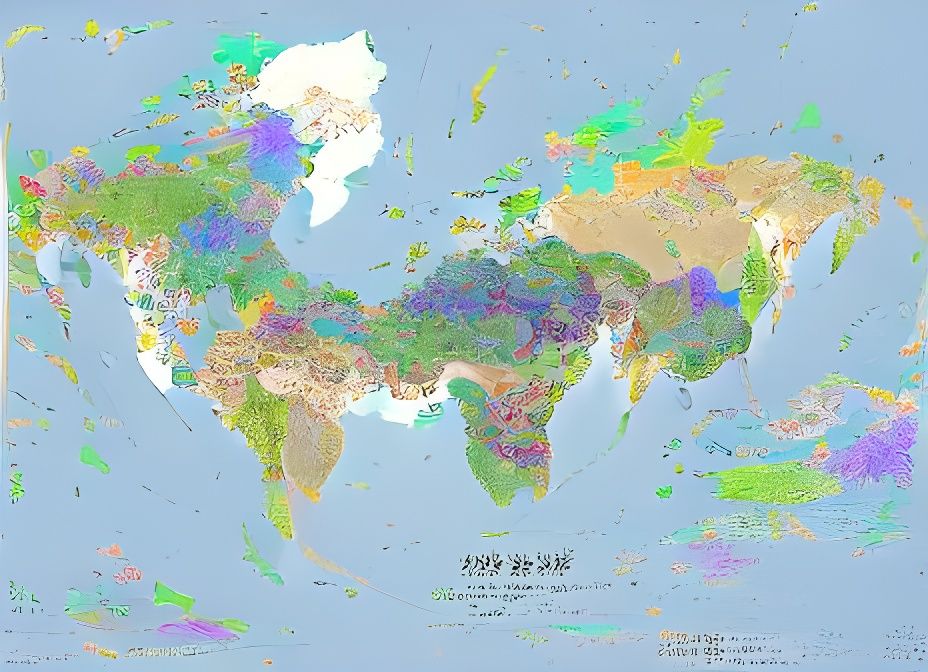 Detailed 8K World Map