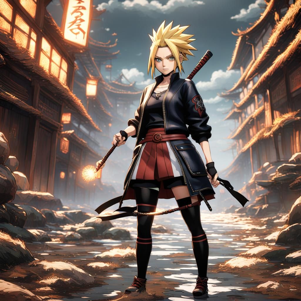 Temari from Naruto in Modern Fantasy Art
