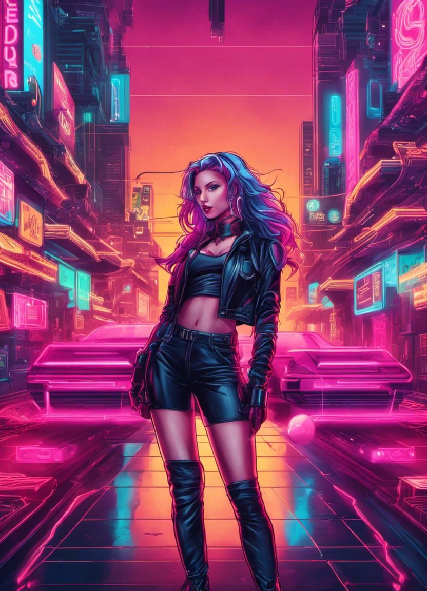 Synthwave Babe