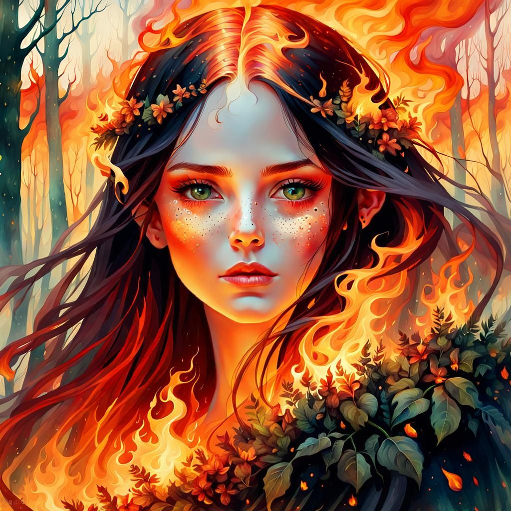 Firey Elf Portrait