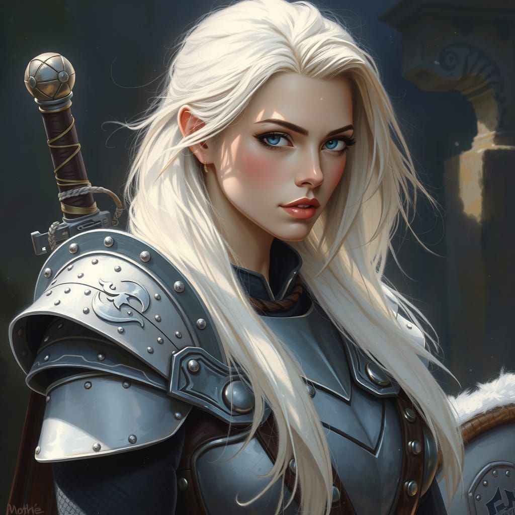 Ethereal Warrior Embodies Dungeons and Dragons Fantasy