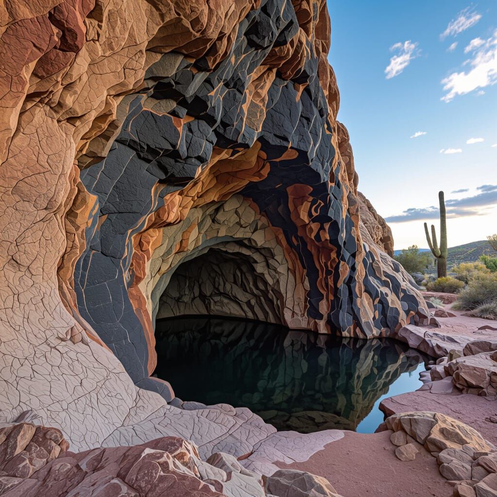 Wupatki Blowhole: Deep Cavern in Arizona