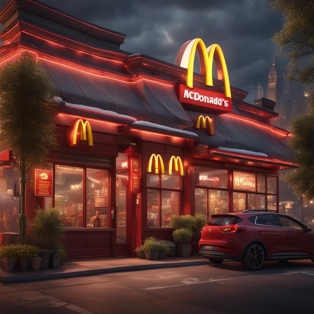 McDonalds: Detailed Matte Painting in Deep Color