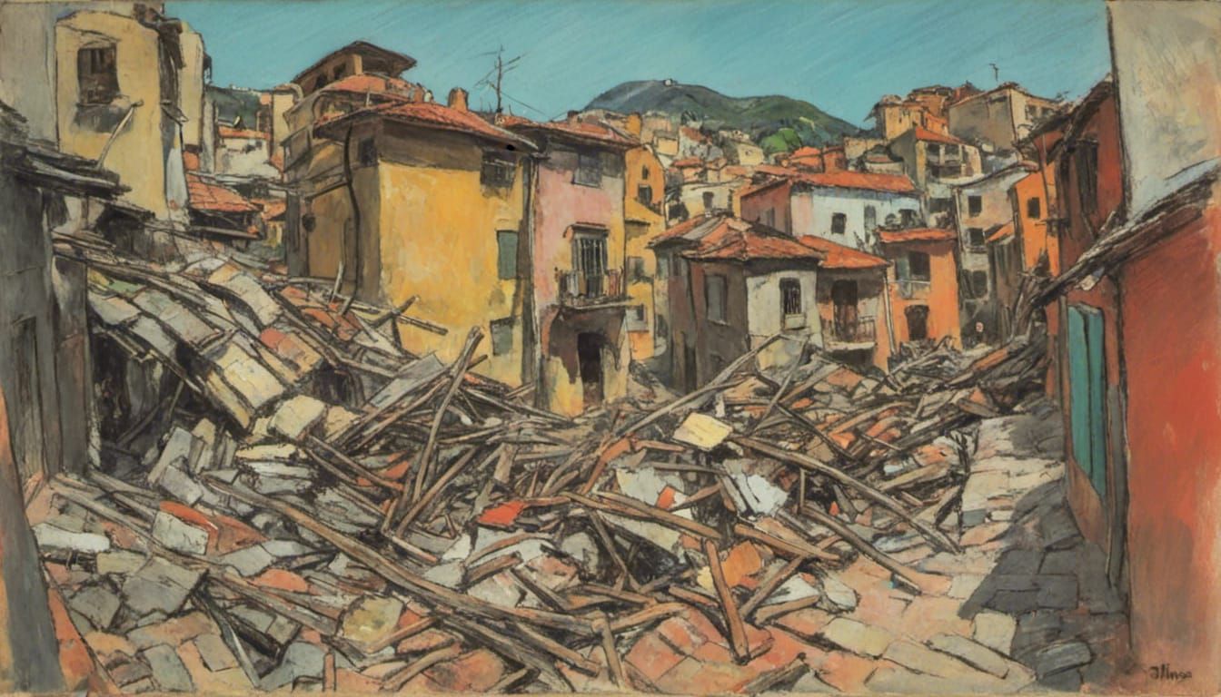 Earthquake <lora:uj-malerei:1.0>