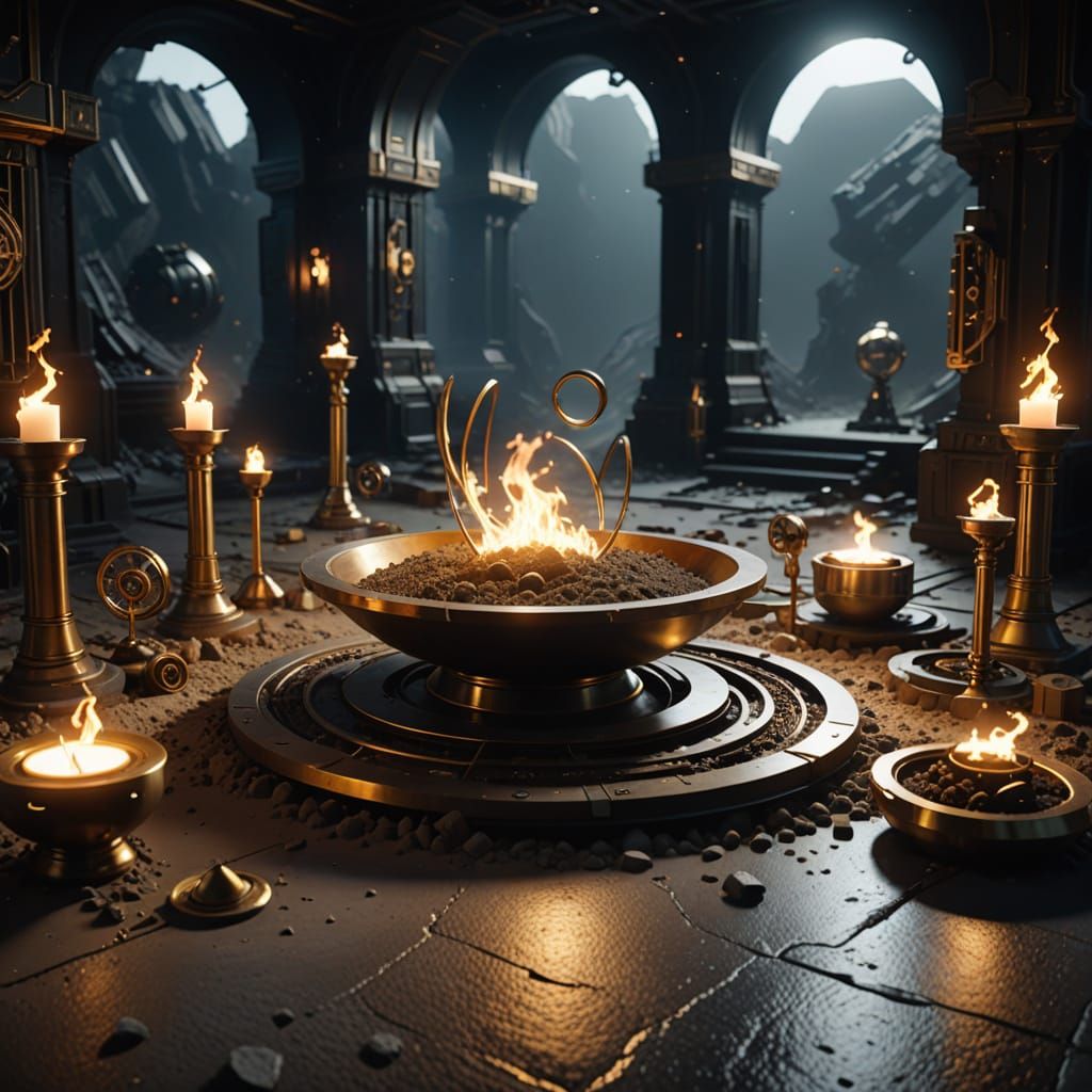 Sci-Fi Ritual Chamber in Stop Motion Claymation