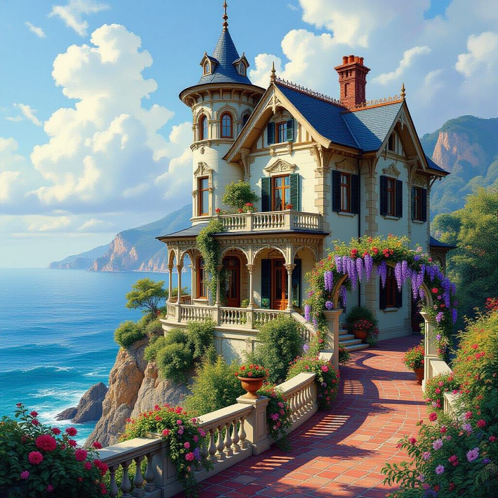 Victorian Italianate House Overlooking Ocean