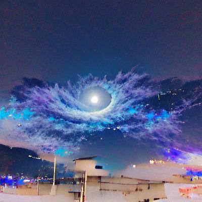 Galaxy Moon Sky: A Celestial Vision