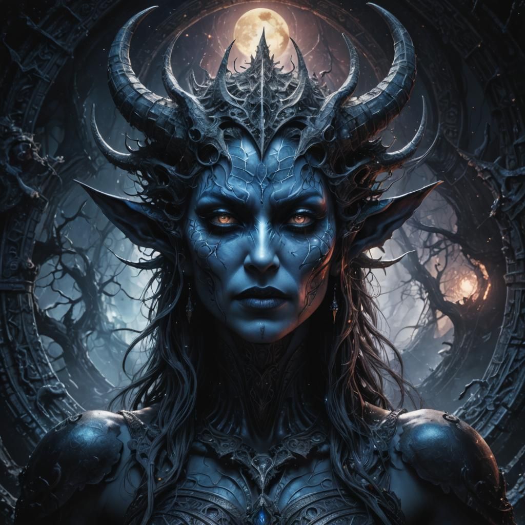 Sensual Demons from Event Horizon: Hyperrealistic Illustrati...