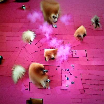 Pink Pomeranians Attack Free Will: A Surreal Concept