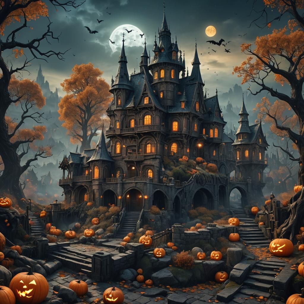 Fantastical Matte Painting in Deep Color