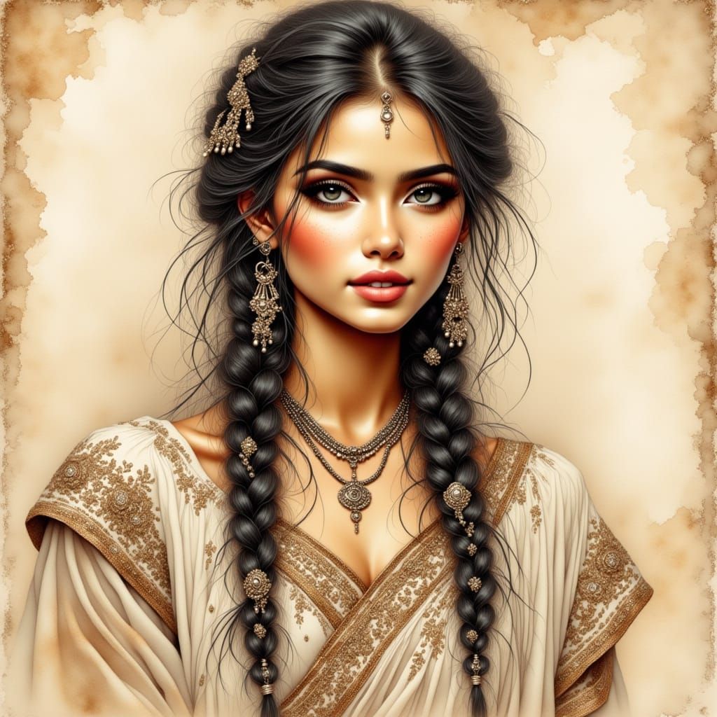 A beautiful young Indian woman