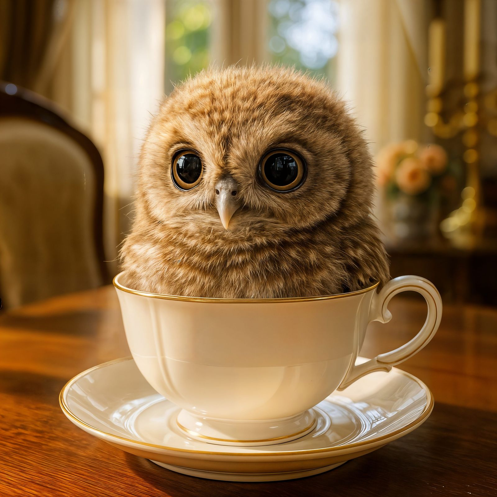Adorable Baby Owl Tea Party