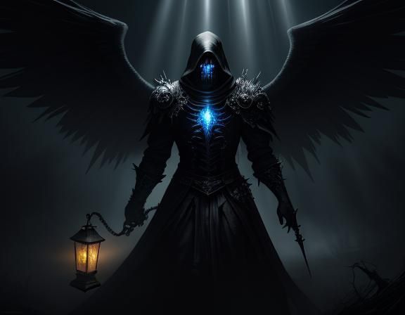 Angel of Death in Dark Fantasy Art