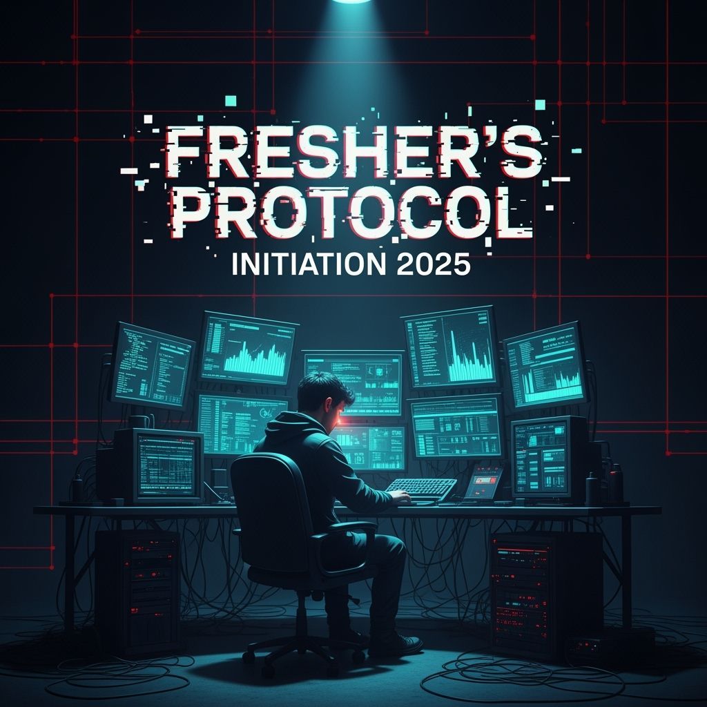 Cyberpunk Hacker Scene with Glitch Effects