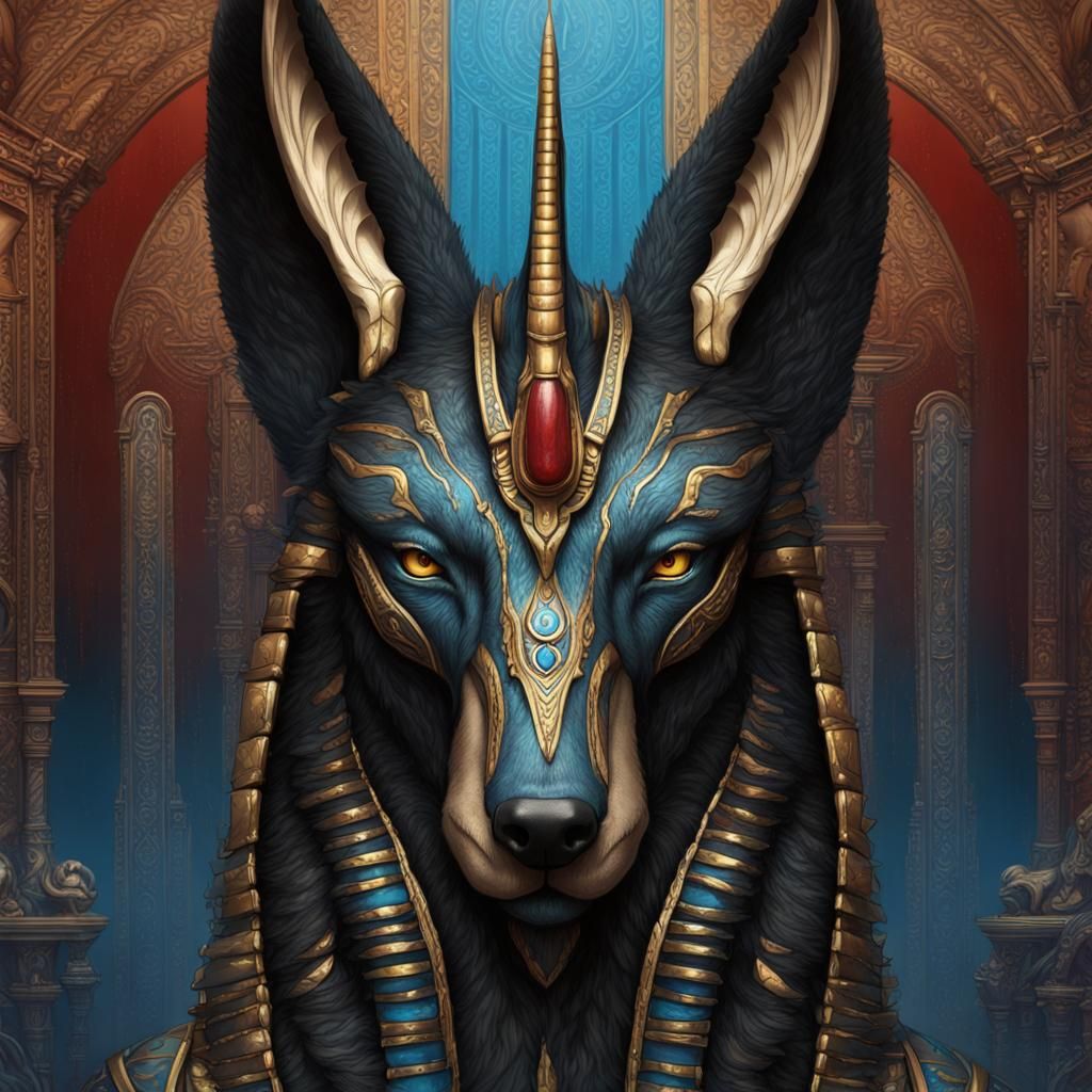 Striking Anubis God of Light and Darkness