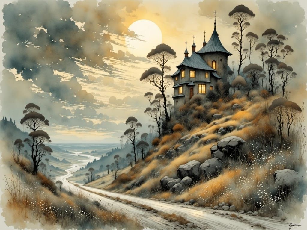 Ornamental Clouds Compose an Evening Love Song