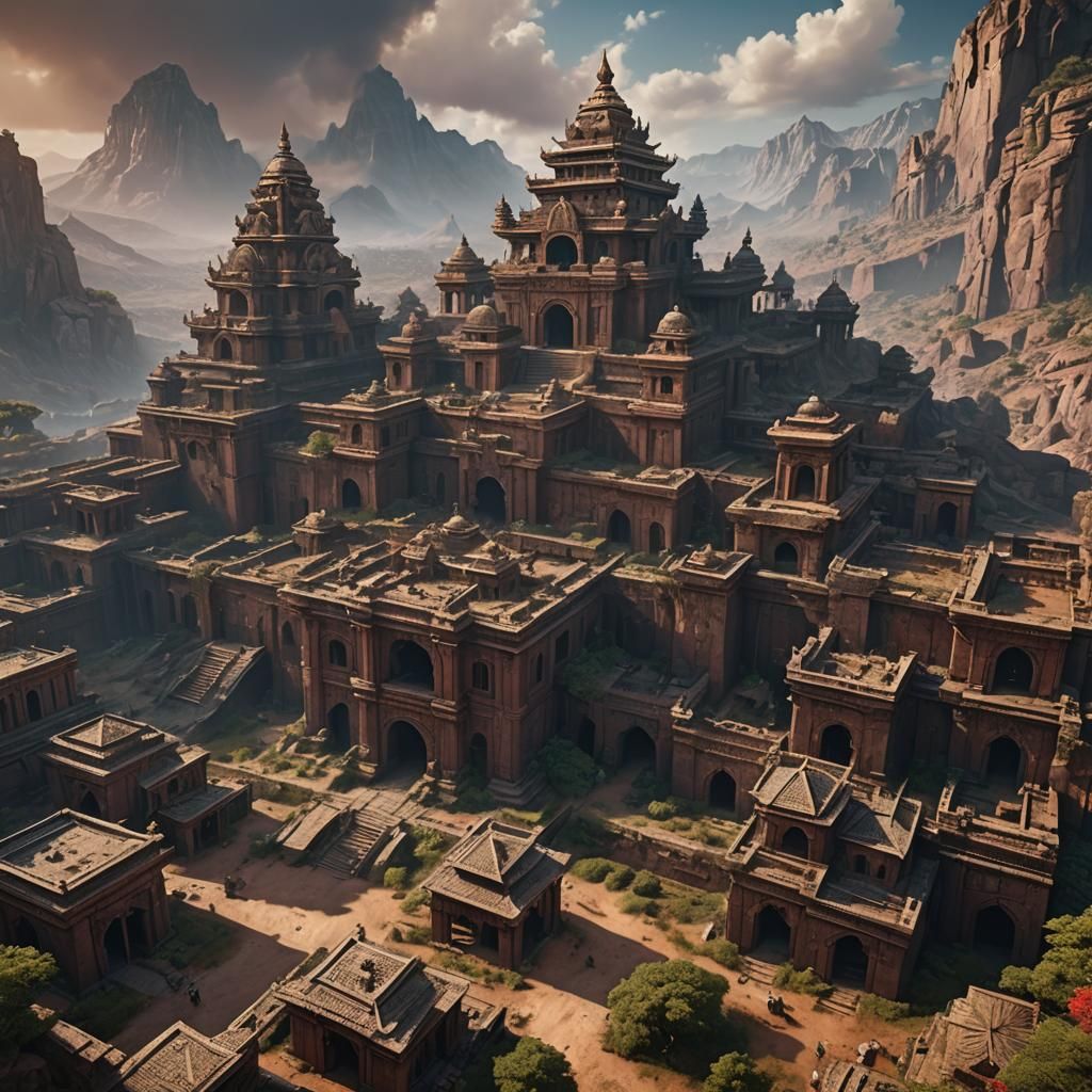 Greco-Mauryan War Concept Art in 8K