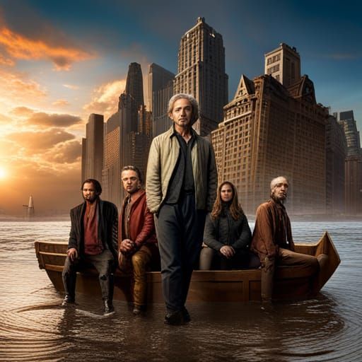 Dystopian Post-Rise Manhattan TV Cast: Surreal Art